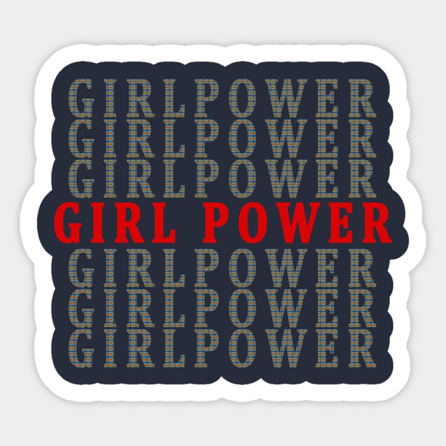 GIRL POWER WOMEN'S T-SHIRT Sticker by candaten